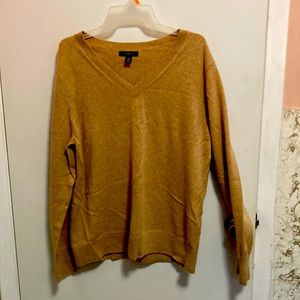 Ladies 100% cashmere V neck